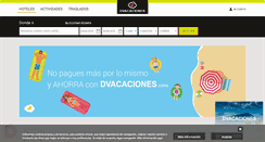 Desktop Screenshot of dvacaciones.com